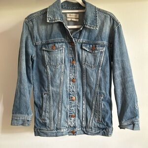 Madewell Oversized Jean Jacket in Wortham Wash